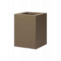 MBBS Metalen bloembak vlak supra bruin 30x30