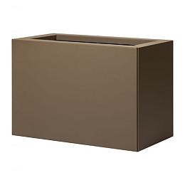 Bloembak vlak supra bruin 30x60x60 cm