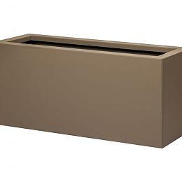 MBBS Metalen bloembak vlak supra bruin 30x90