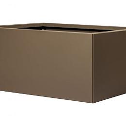 MBBS Metalen bloembak vlak supra bruin 60x90