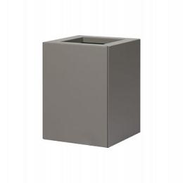 Bloembak vlak taupe 30x30x60 cm