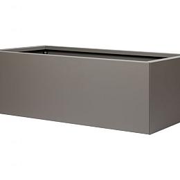 Bloembak vlak taupe 60x150x60 cm