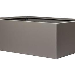 Bloembak vlak taupe 90x150x60 cm