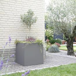 Bloembak vlak taupe 90x300x60 cm