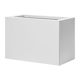 Bloembak vlak wit 30x60x60 cm