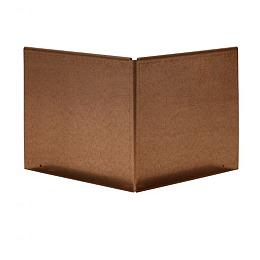Uitwendige hoek Kantopsluiting Single / Flex 10 cm corten