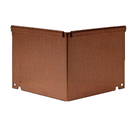 Inwendige hoek Kantopsluiting Single / Flex 10 cm corten