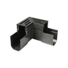 Luxury drain hoekstuk zwart