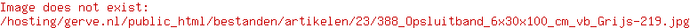 Opsluitband 6x30x100 cm hd Grijs