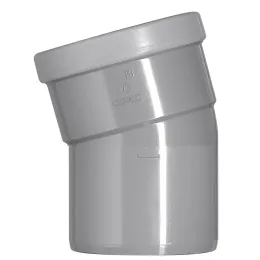 Pvc hwa 110 mm SN8 15 graden bocht 1x manchet