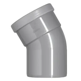 Pvc hwa 110 mm SN8 22,5 graden bocht 1x manchet