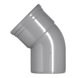 Pvc hwa 110 mm SN8 45 graden bocht 1x manchet