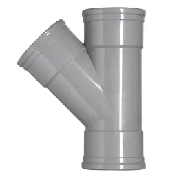 Pvc hwa 110 mm SN8 Y stuk  3x manchet