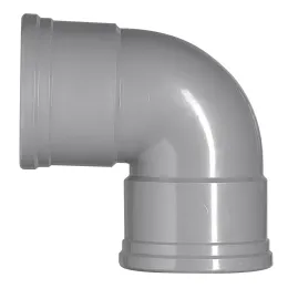 Pvc hwa 160 mm SN8 90 graden bocht 2x manchet