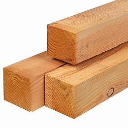 Douglas paal, ongedroogd, fijn bezaagd 12x12x250 cm