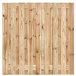 Tuinscherm Vasse, groen geïmpregneerd grenen, RVS-geschroefd, 19-planks (17+2) 180x180 cm
