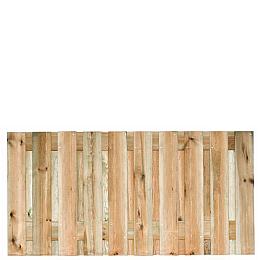 Tuinscherm Enschede, groen geïmpregneerd grenen, RVS-geschroefd, 21-planks (19+2) 180x90 cm