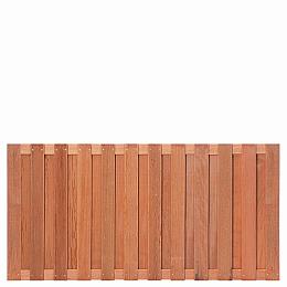 Hardhout tuinscherm geschaafd 26 planks (23+3) 90x180cm