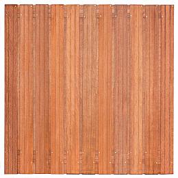 Hardhout tuinscherm geschaafd 23 planks (21+2) 180x180cm