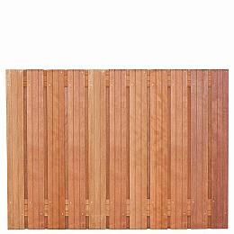 Hardhout tuinscherm geschaafd 23 planks (21+2) 130x180cm