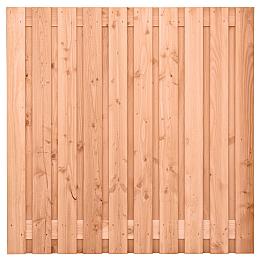 Tuinscherm Zwarte Woud, douglas, RVS-geschroefd, 21-planks (19+2) 180x180 cm