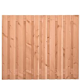 Tuinscherm Zwarte Woud, douglas, RVS-geschroefd, 21-planks (19+2) 180x150 cm