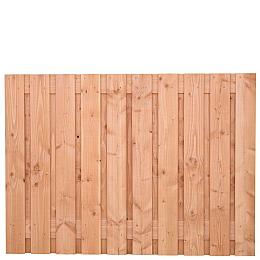 Tuinscherm Zwarte Woud, douglas, RVS-geschroefd, 21-planks (19+2) 180x130 cm