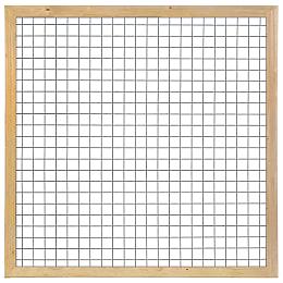 Gaaselement vuurverzinkt maaswijdte 7,5x7,5 cm met robuust kader grenen groen geïmpregneerd 4,4x6,8 