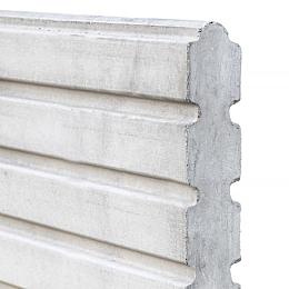 Berton©-motiefplaat smal wit/grijs H26xD3,5xL184 cm Deens rabat