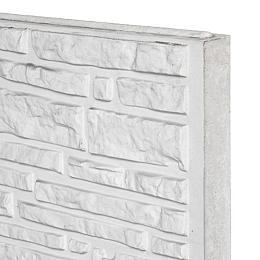 Berton©-motiefplaat wit/grijs H36xD3,5xL184 cm Rustico