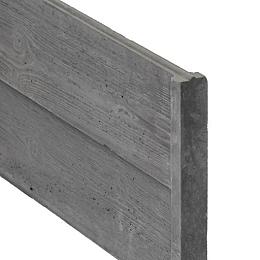 Berton©-motiefplaat smal antraciet H26xD3,5xL184 cm rabat-houtmotief