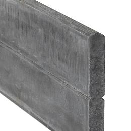 Berton©-motiefplaat smal antraciet H26xD3,5xL184 cm blokhutprofiel