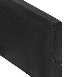 Beton-onderplaat antraciet gecoat - H24xD3.5xL180cm - uitsluitend voor sleufpaal