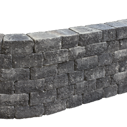 Pilestone 23/17x21,5x10 cm Coal