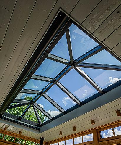 tuinkamer hout daklicht screens lunteren lr 6966
