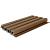 NewTechWood composiet co-extrusie wandbekleding rhombus profiel, 3,3 x 21,5 x 230 cm, Teak.