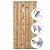 Tuindeur geïmpregneerd Privacy + rvs inbouwslotset 195x120 cm