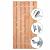 Tuindeur Privacy Douglas met RVS inbouwslotset 100x195 cm