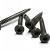 Rvs schroef met gekleurde top voor ntw castellation pro, set a 50 stuks incl. bit, silver gray.