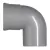Pvc hwa 110 mm SN8 90 graden bocht 1x manchet