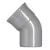 Pvc hwa 125 mm SN8 45 graden bocht 1x manchet