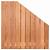 Hardhout tuinscherm geschaafd 21 planks (19+2) 180/90x180cm verloop