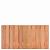 Hardhout tuinscherm geschaafd 23 planks (21+2) 90x180cm