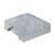 Beton-afdekpet wit/grijs diamantkop - 14x14x5cm tussenmodel