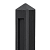 Betonpaal antraciet gecoat diamantkop - 10x10x145cm eindmodel - Hunze-serie