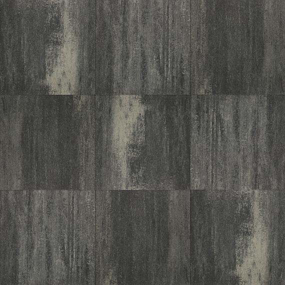 Terras+ Tegel 60x60x4 cm Grijs/Zwart