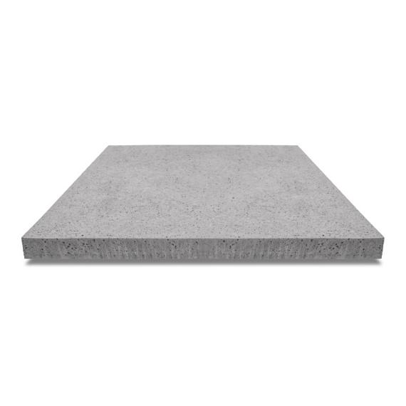 Oud Hollandse tegel zonder facet, gewapend  80x80x5 Grijs