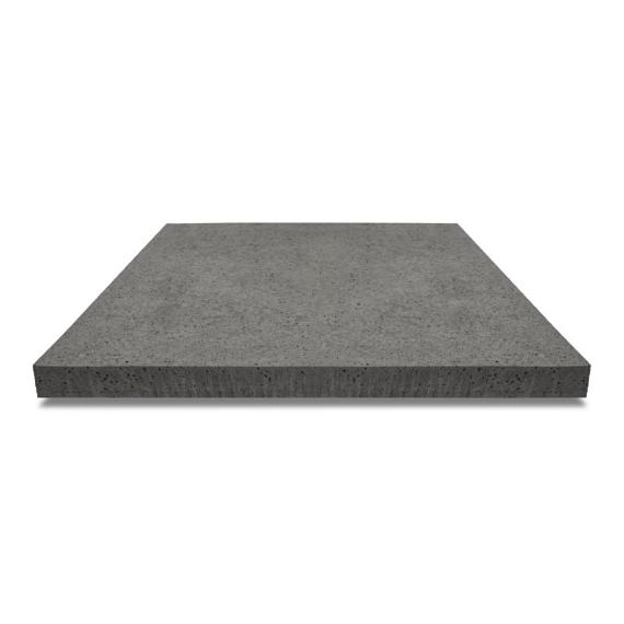 Oud Hollandse tegel zonder facet, gewapend  80x80x5 Antraciet