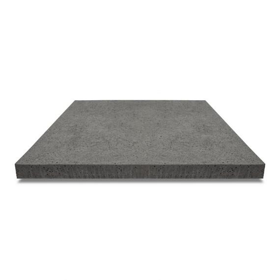 Oud Hollandse tegel zonder facet, gewapend  80x80x5 Antraciet