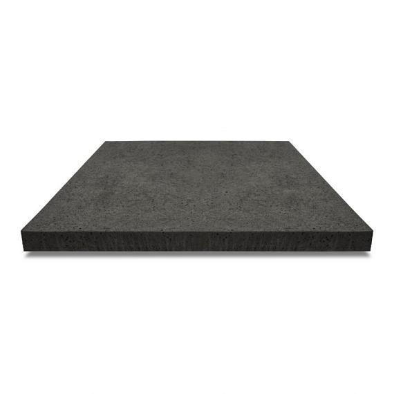 Oud Hollandse tegel zonder facet, gewapend  80x80x5 Carbon
